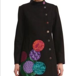Desigual Wool Blend Coat NWOT